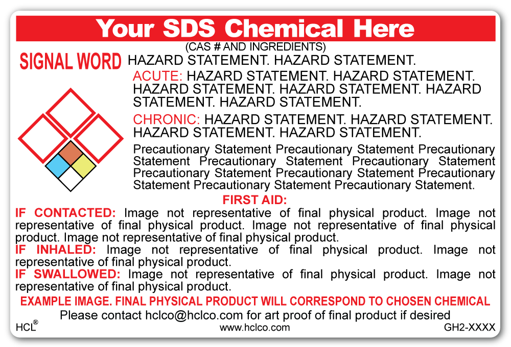 Custom GHS Labels Written With Your SDS