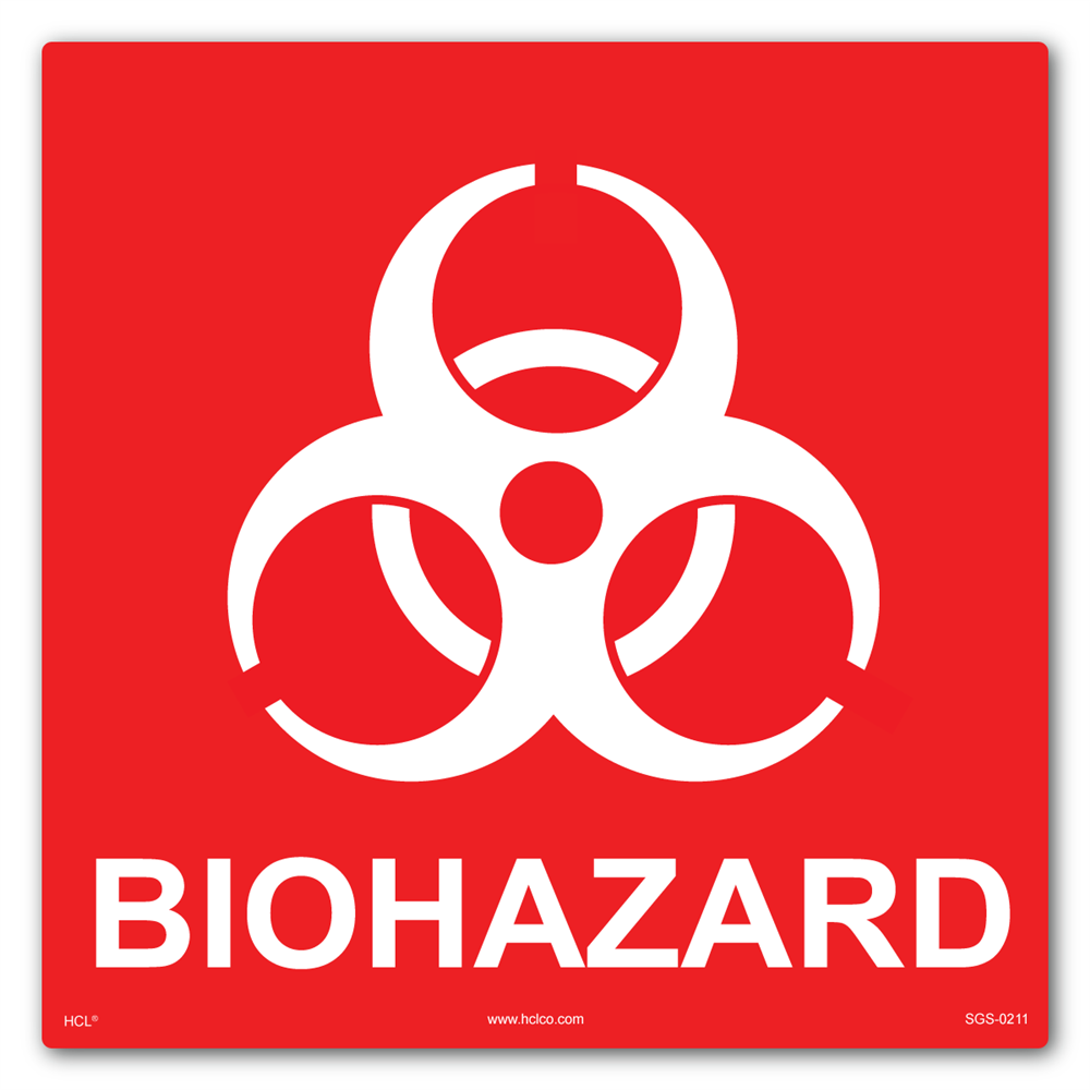 Biohazard/Infectious Waste Signs and Lab...