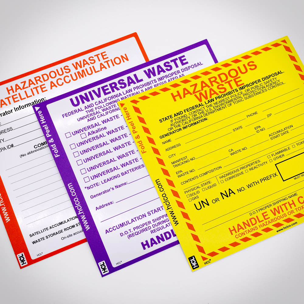 Waste Labels & Signs